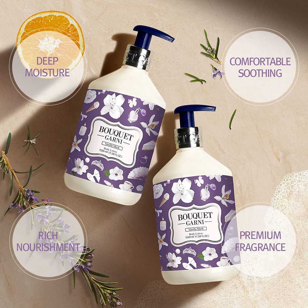 Amazon | [Bouquet Garni]ボディローションバニラムスク520ml／韓国